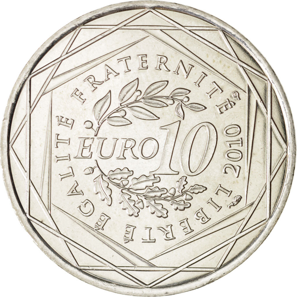 Münze, Frankreich, 10 Euro, 2010, UNZ, Silber, KM:1652