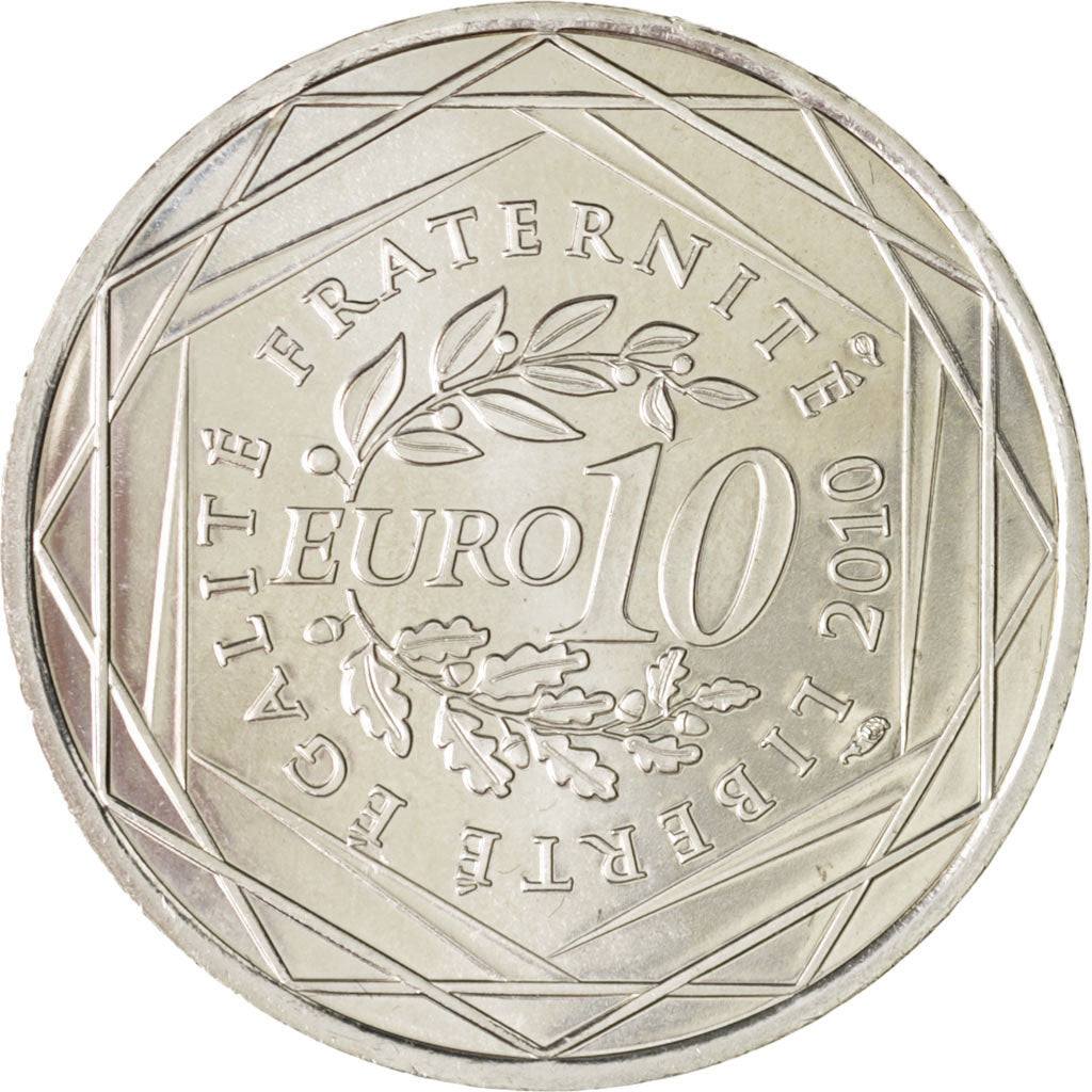 Coin, France, 10 Euro, 2010, MS(63), Silver, KM:1650