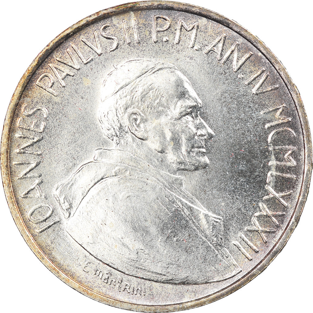 Moneta, CITTÀ DEL VATICANO, John Paul II, 1000 Lire, 1982, Roma, FDC, Argento