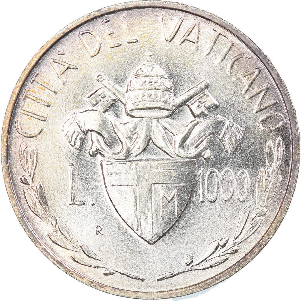 Munten, Vaticaanstad, John Paul II, 1000 Lire, 1982, Roma, FDC, Zilver, KM:167