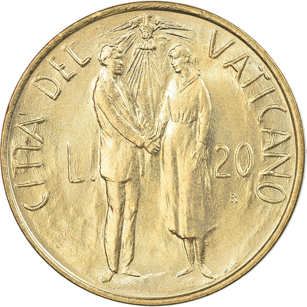 Moeda, CIDADE DO VATICANO, John Paul II, 20 Lire, 1982, Roma, MS(65-70)