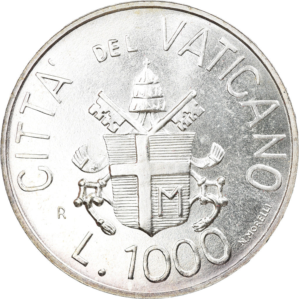 Munten, Vaticaanstad, John Paul II, 1000 Lire, 1983, Roma, FDC, Zilver, KM:176