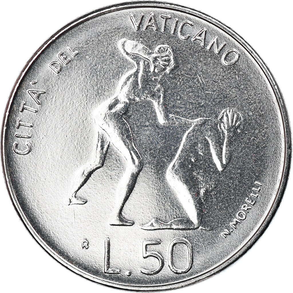 Moneda, CIUDAD DEL VATICANO, John Paul II, 50 Lire, 1983, Roma, FDC, Acero