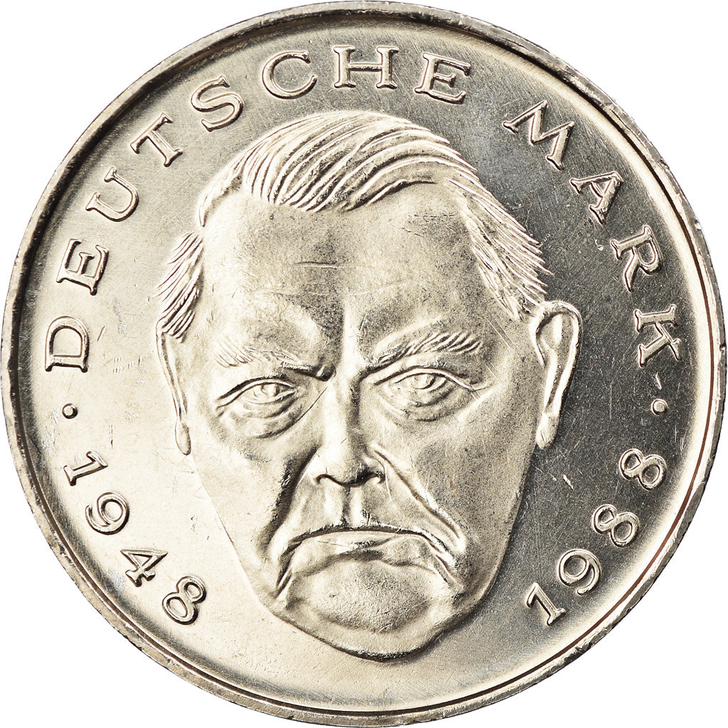 Moneta, GERMANIA - REPUBBLICA FEDERALE, 2 Mark, 2001, Stuttgart, FDC, Nichel