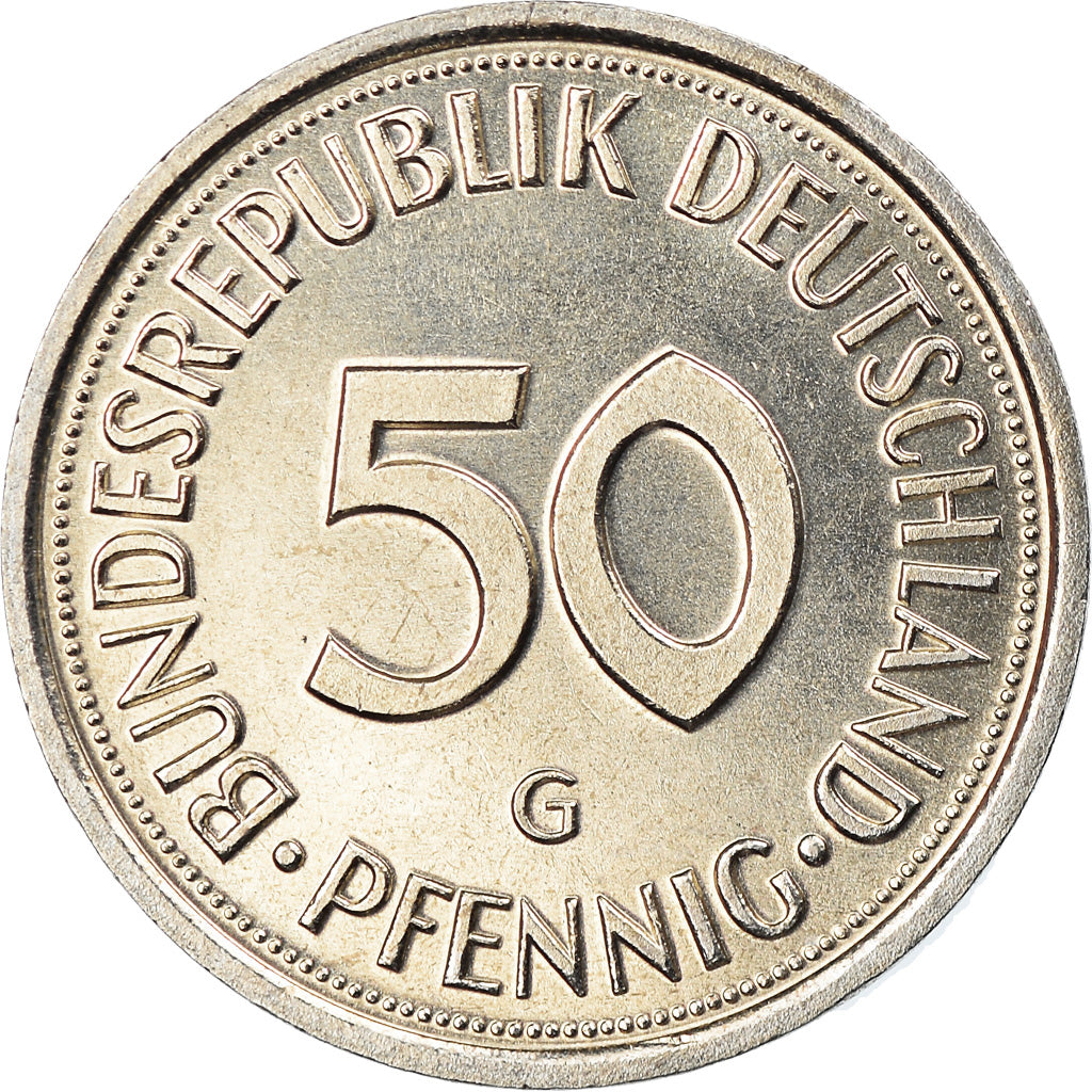 Monnaie, République fédérale allemande, 50 Pfennig, 2001, Karlsruhe, FDC