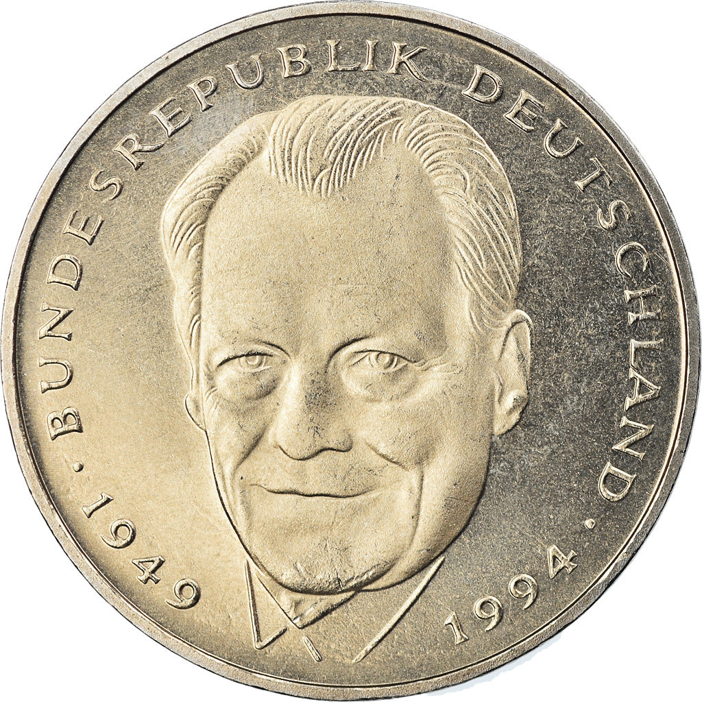Coin, GERMANY - FEDERAL REPUBLIC, 2 Mark, 2001, Karlsruhe, MS(65-70)