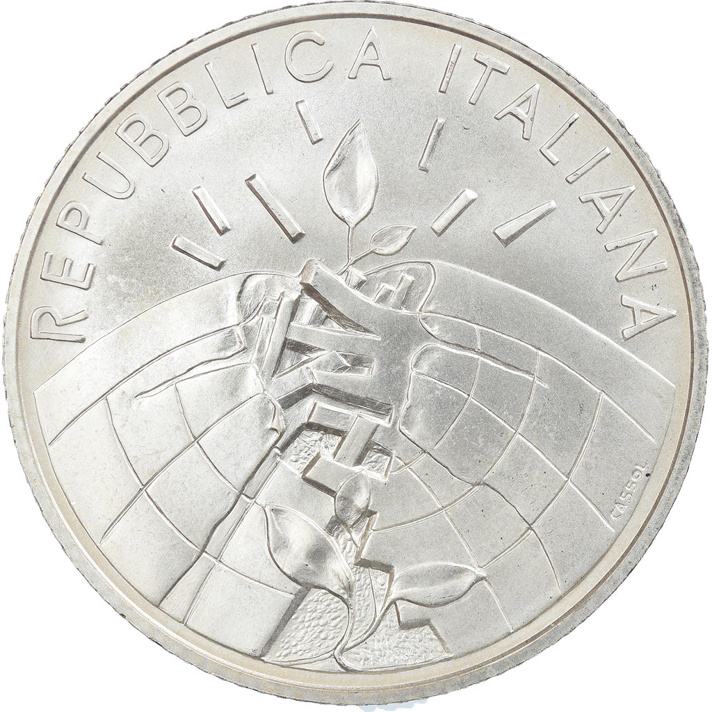 Italy, 5 Euro, 2007, Rome, MS(65-70), Silver, KM:291