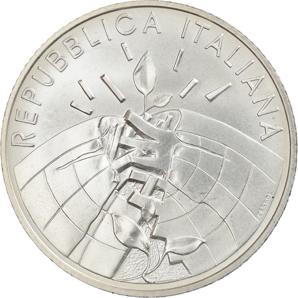 Italy, 5 Euro, 2007, Rome, MS(65-70), Silver, KM:291