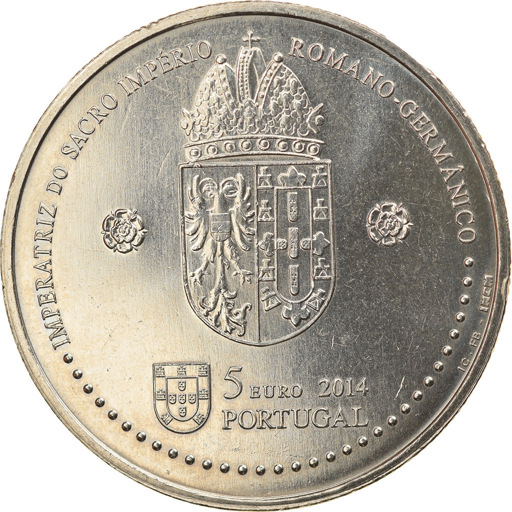 Portugal, 5 Euro, Aliénor de Portugal, 2014, MS(63), Copper-nickel