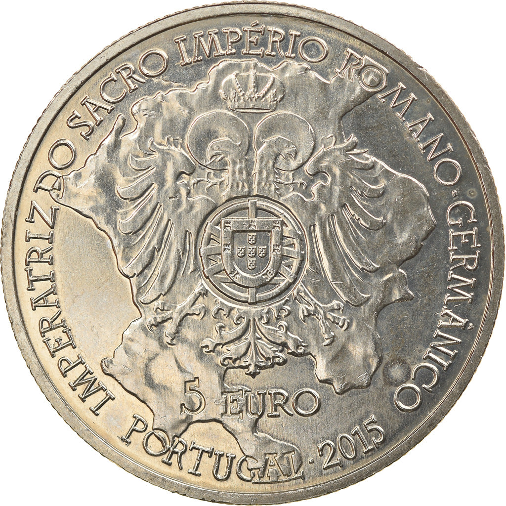 Portugal, 5 Euro, Isabelle de Portugal, 2015, SPL, Copper-nickel
