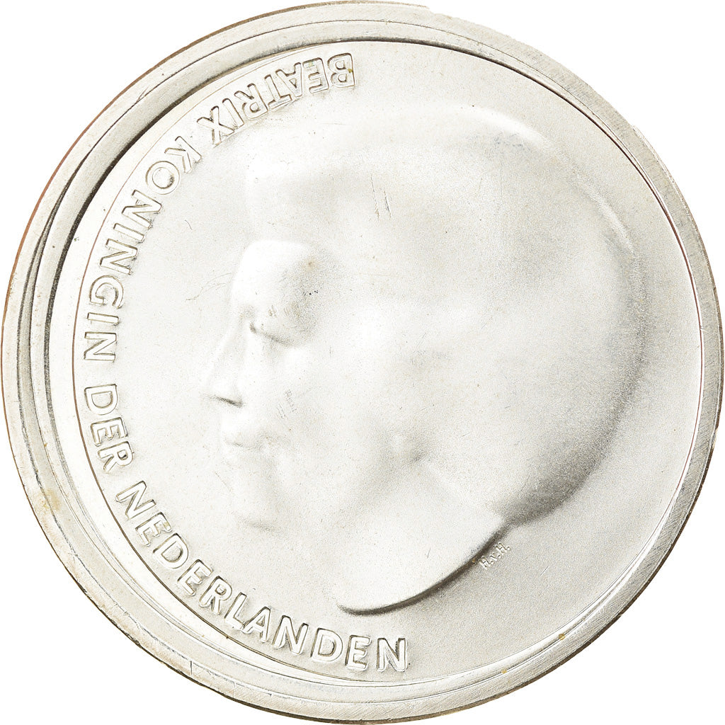 Países Bajos, 10 Euro, 2002, Utrecht, SC, Plata, KM:243