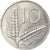 Coin, Italy, 10 Lire, 1989, Rome, MS(60-62), Aluminum, KM:93