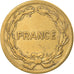 Moneda, Francia, France Libre, 2 Francs, 1944, Philadelphia, MBC, Latón