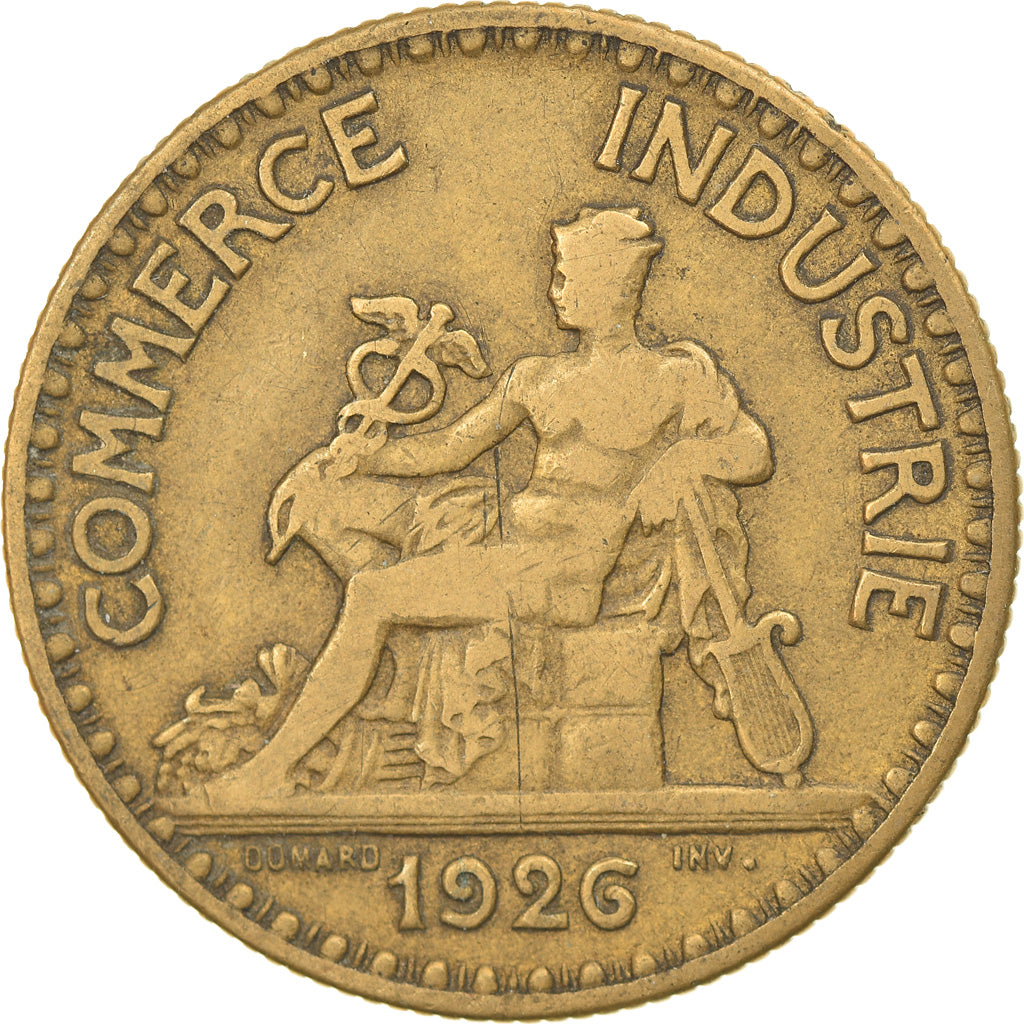 Coin, France, Chambre de commerce, 2 Francs, 1926, Paris, VF(20-25)