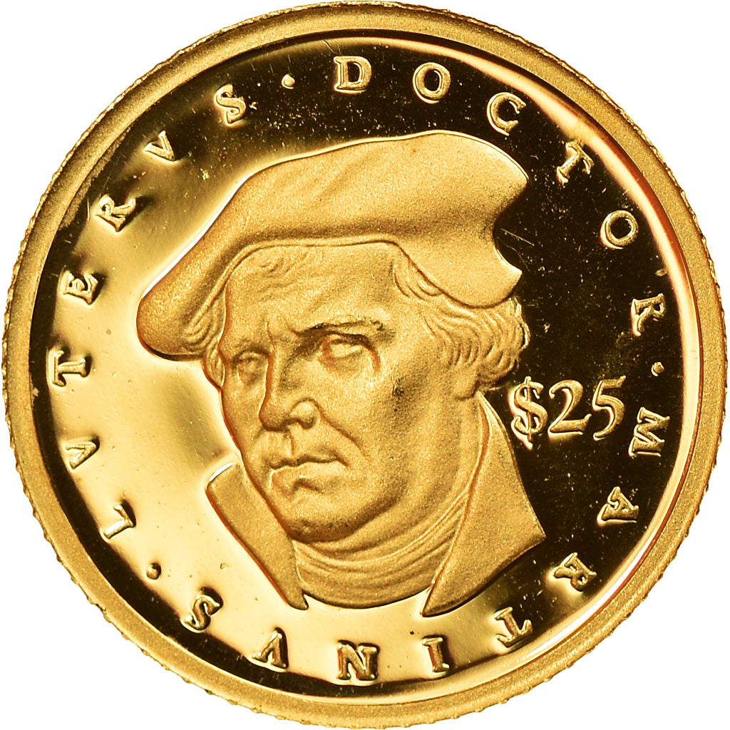 Münze, Liberia, Martin Luther, 25 Dollars, 2000, American Mint, Proof, STGL
