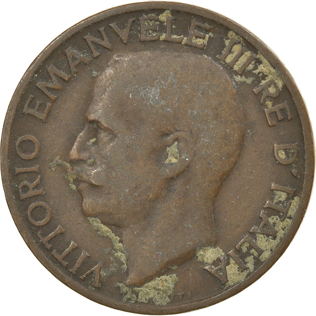 Coin, Italy, Vittorio Emanuele III, 5 Centesimi, 1919, Rome, VF(20-25), Bronze