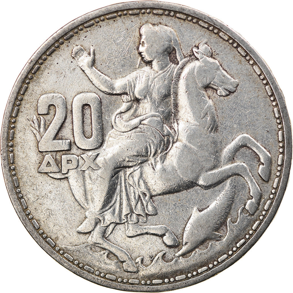Monnaie, Grèce, Paul I, 20 Drachmai, 1960, SUP, Argent, KM:85