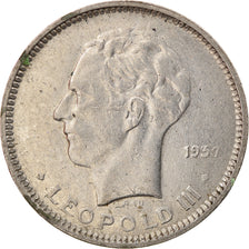 Coin, Belgium, 5 Francs, 5 Frank, 1937, EF(40-45), Nickel, KM:108