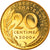 Moneda, Francia, Marianne, 20 Centimes, 2000, Paris, BE, SC, Aluminio - bronce