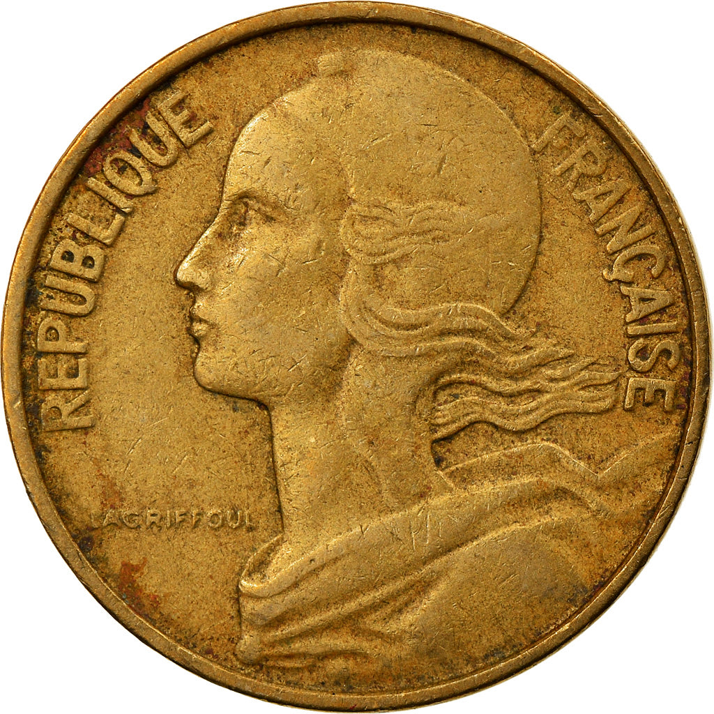 Moneta, Francia, Marianne, 10 Centimes, 1963, Paris, BB, Alluminio-bronzo