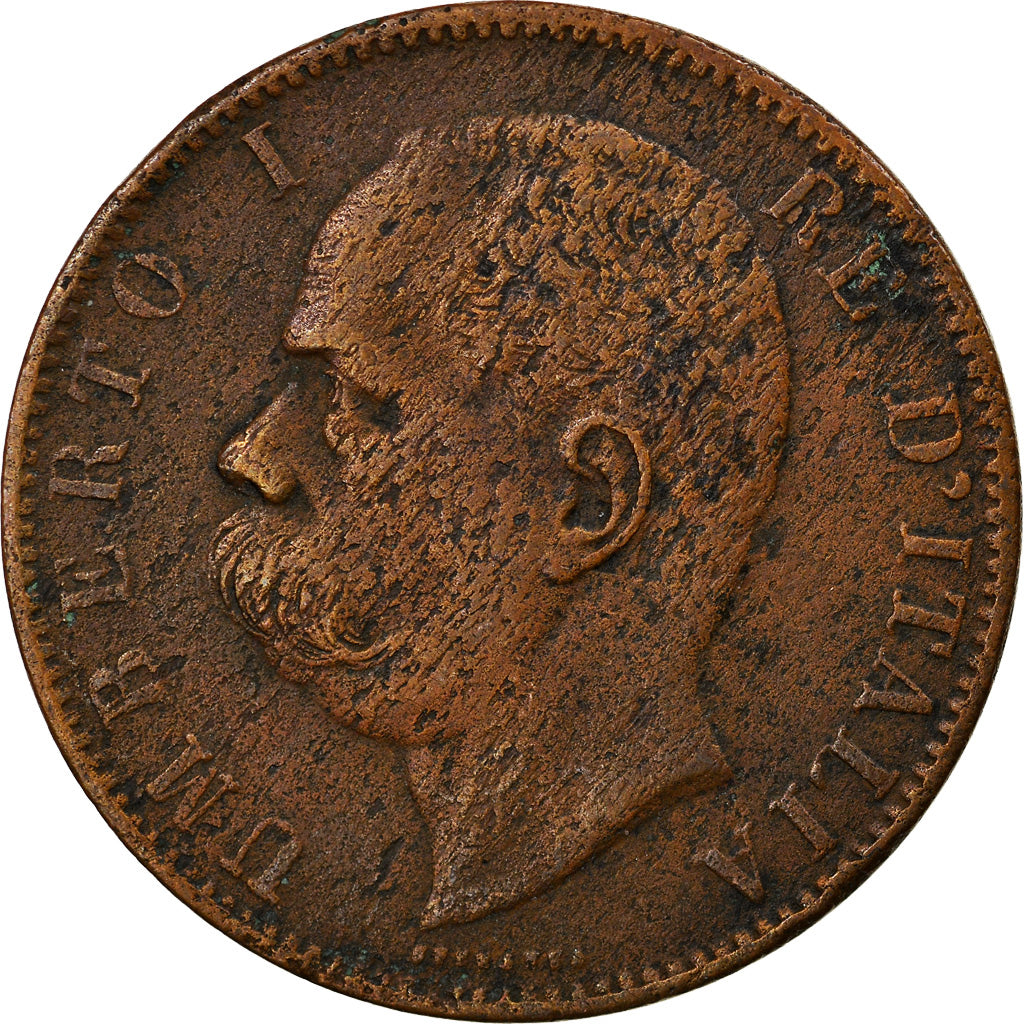 Moneta, Włochy, Umberto I, 10 Centesimi, 1894, Rome, VF(20-25), Miedź, KM:27.2