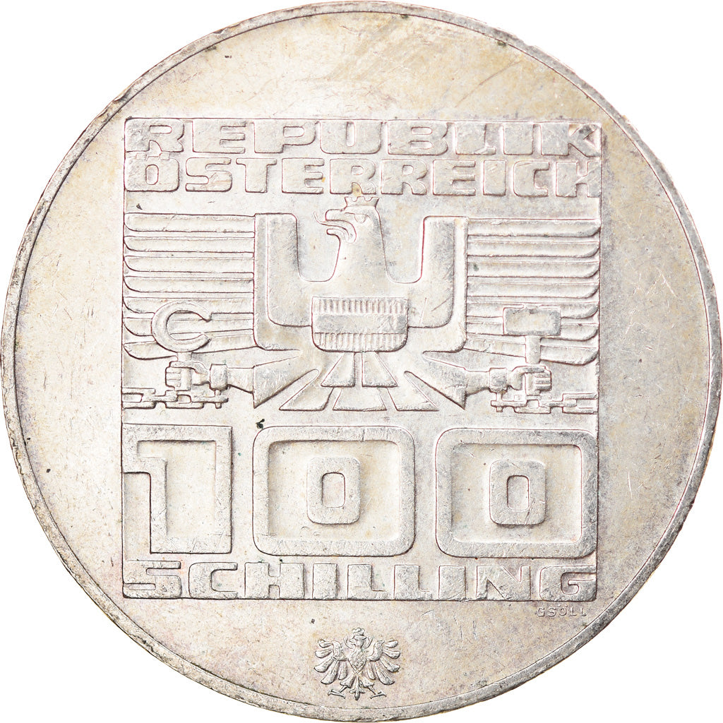 Coin, Austria, 100 Schilling, 1976, Vienna, AU(50-53), Silver, KM:2929