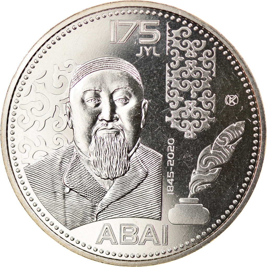 Coin, Kazakhstan, 100 Tenge, 2020, Kazakhstan Mint, Abai Qunanbaiuly, MS(63)