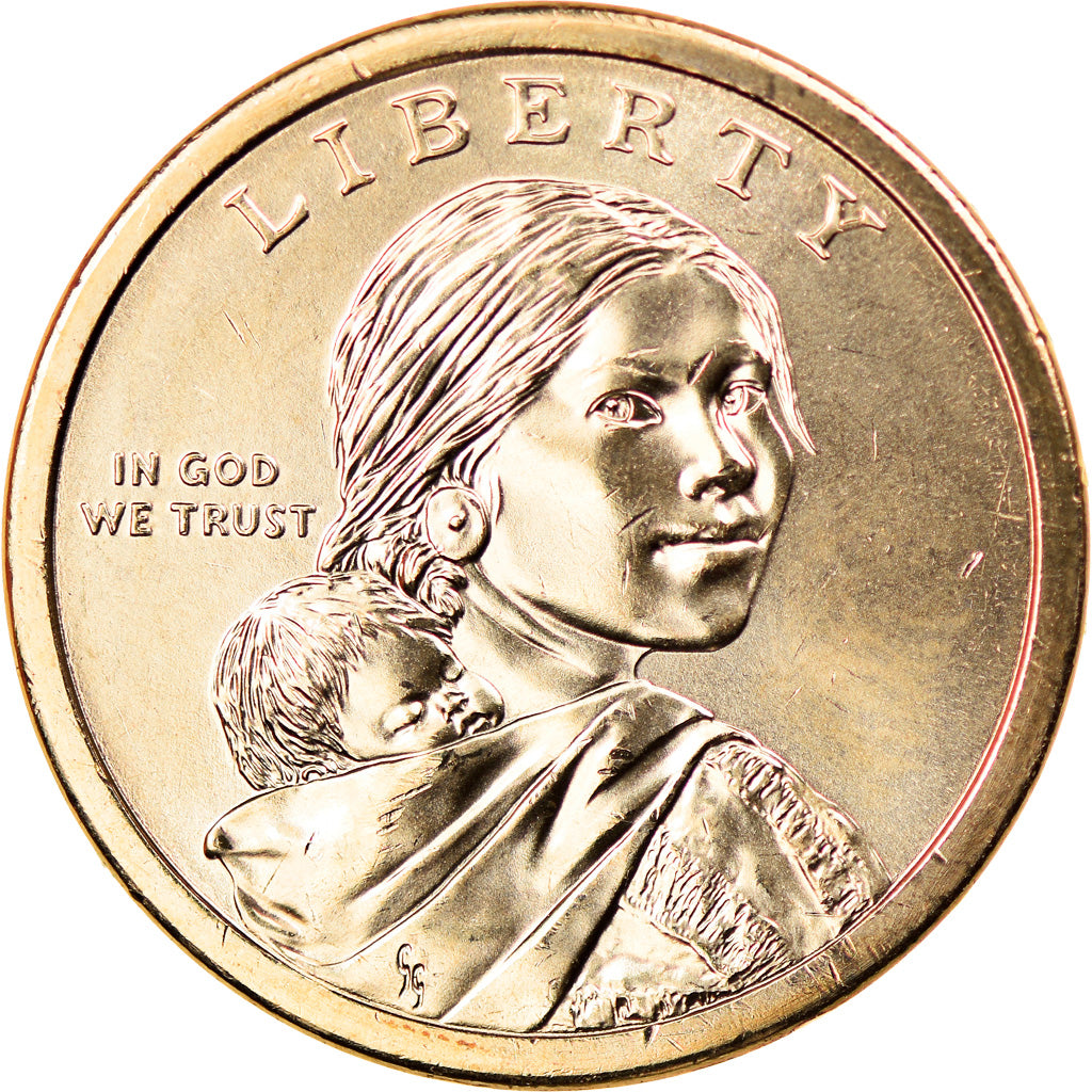 Coin, United States, Dollar, 2020, Philadelphia, American native dollar, MS(63)