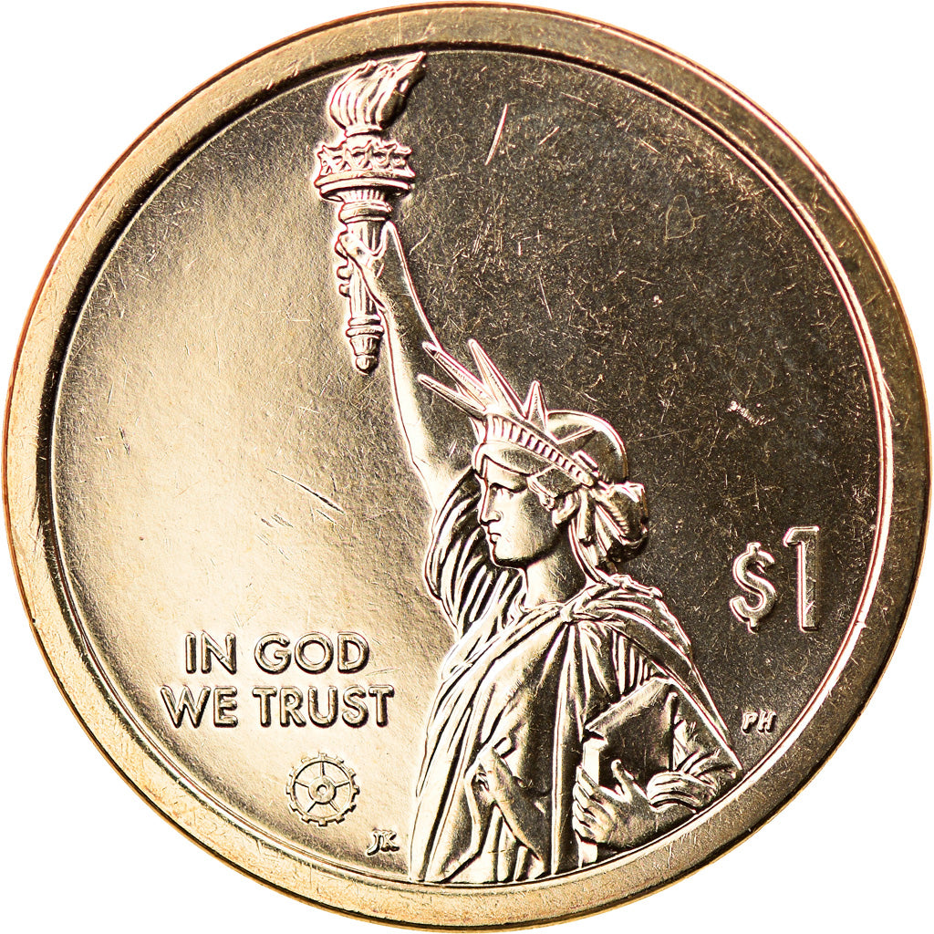 Monnaie, États-Unis, Dollar, 2020, Denver, American Innovation - Connecticut