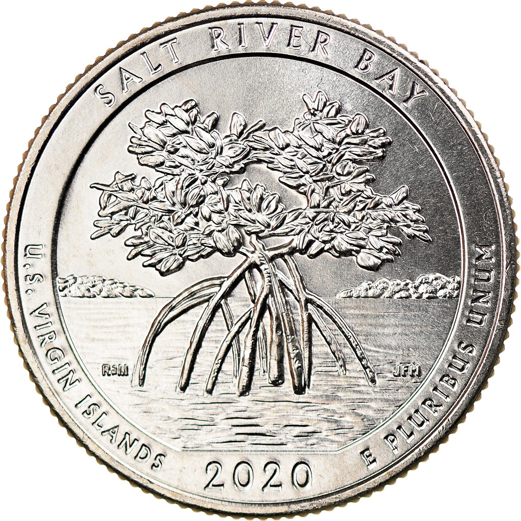 Coin, United States, Quarter, 2020, San Francisco, Salt river bay - Virgin
