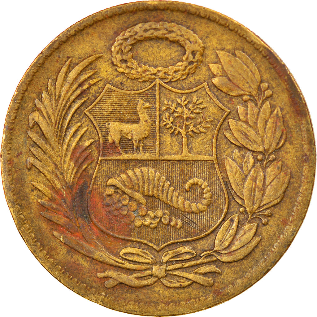 Monnaie, Pérou, Sol, 1963, Lima, TB+, Laiton, KM:222