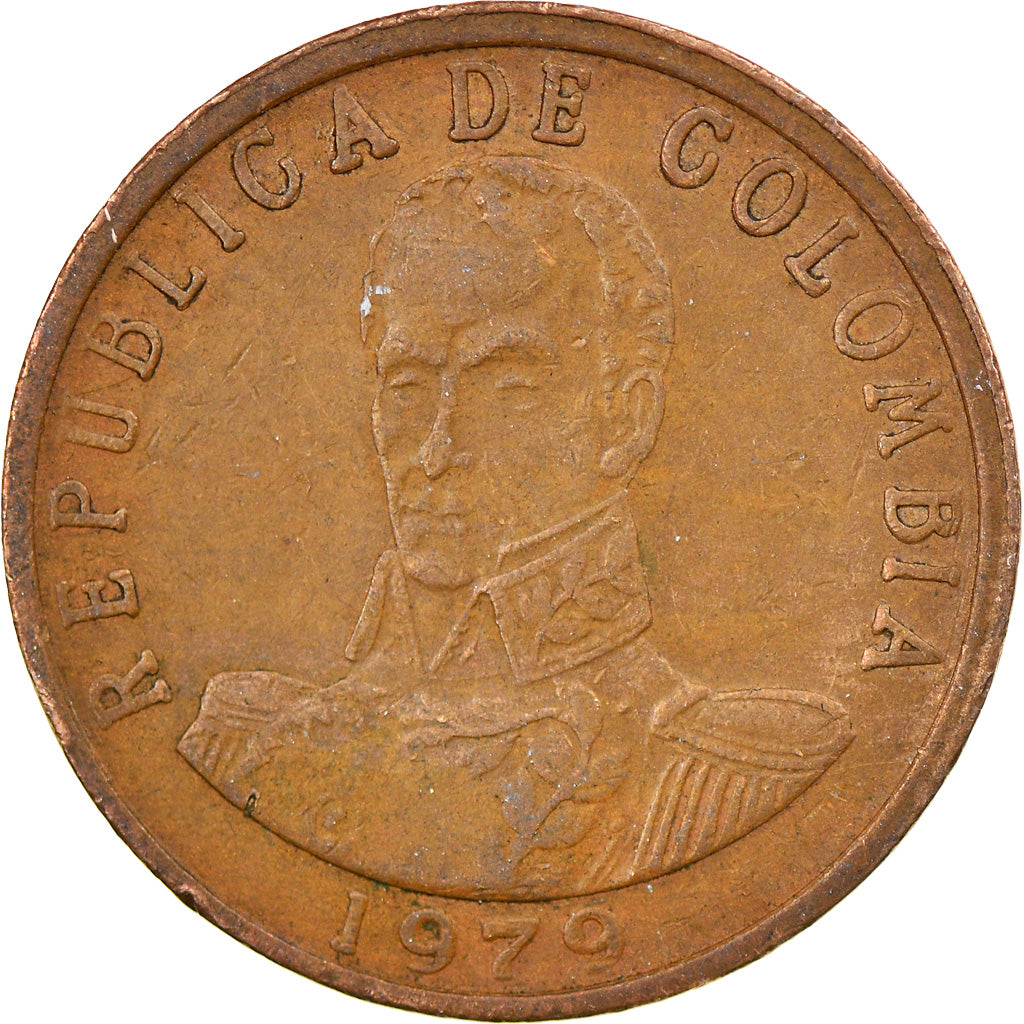 Coin, Colombia, 2 Pesos, 1979, VF(30-35), Bronze, KM:263