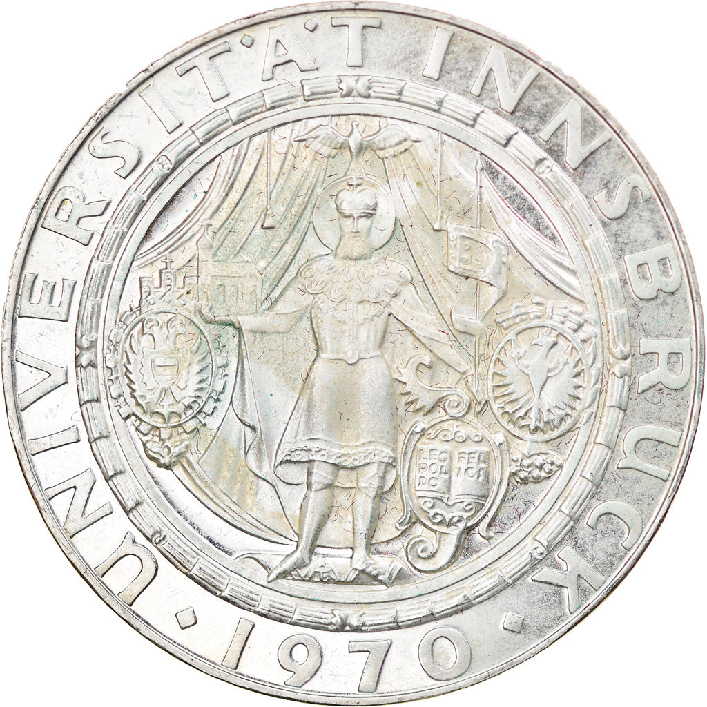 Münze, Österreich, 50 Schilling, 1970, VZ, Silber, KM:2908