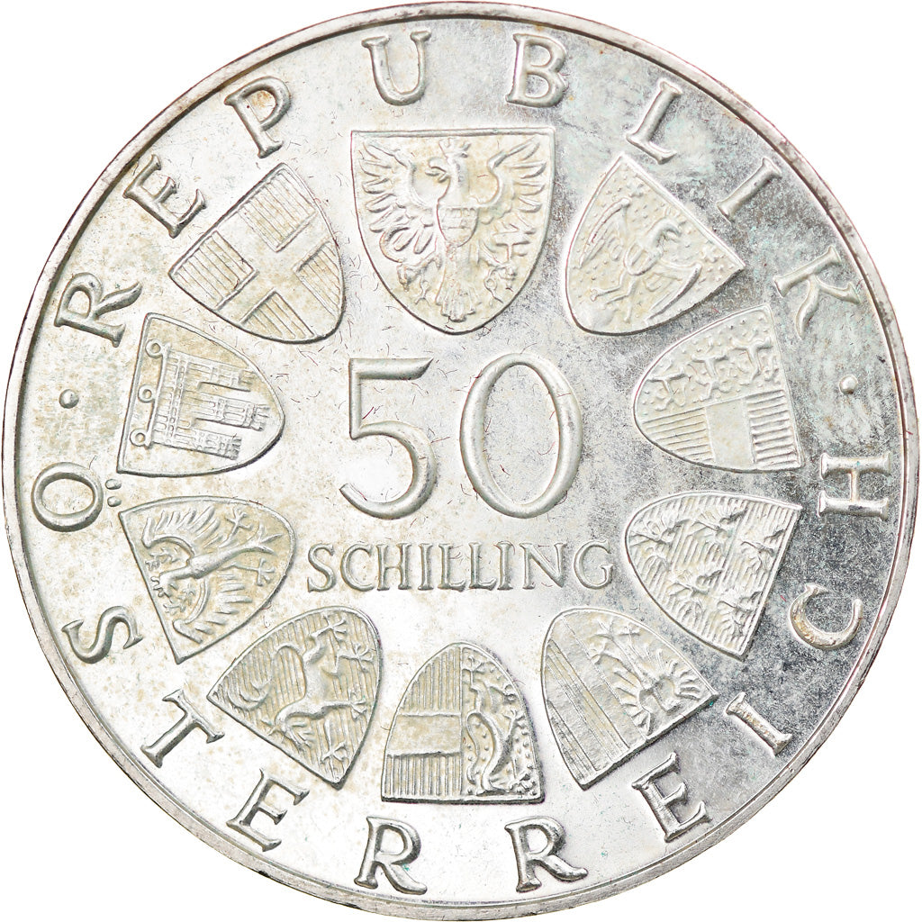 Münze, Österreich, 50 Schilling, 1970, VZ, Silber, KM:2908