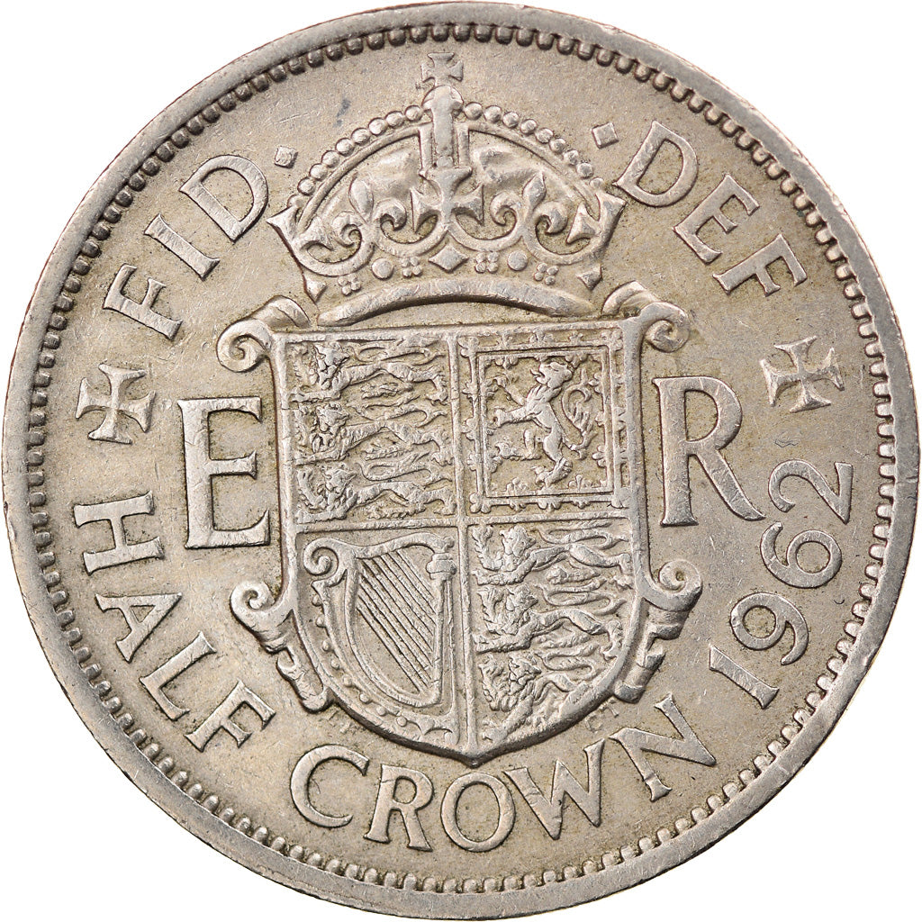 Munten, Groot Bretagne, Elizabeth II, 1/2 Crown, 1962, PR, Copper-nickel, KM:907