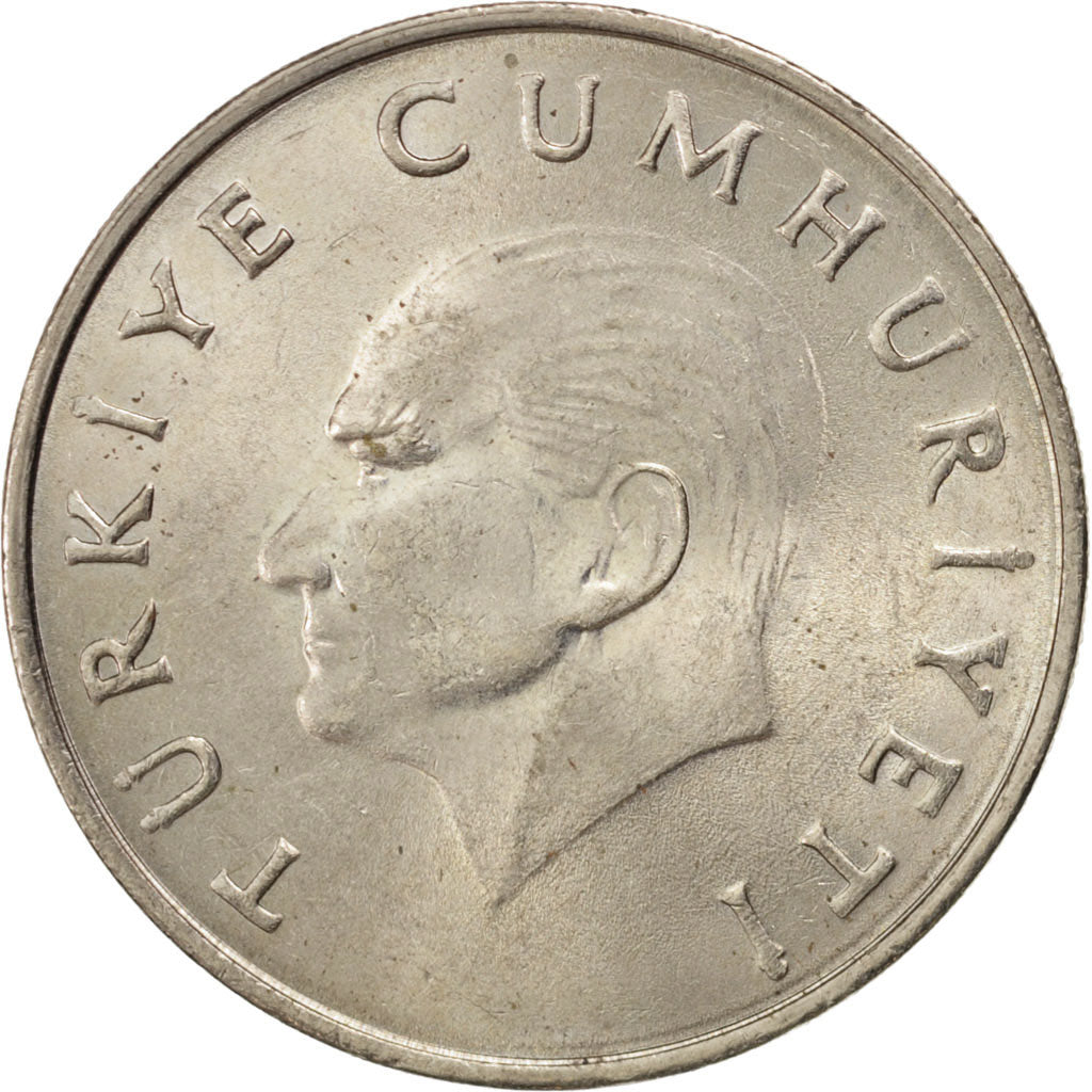 Coin, Turkey, 100 Lira, 1987, MS(63), Copper-Nickel-Zinc, KM:967