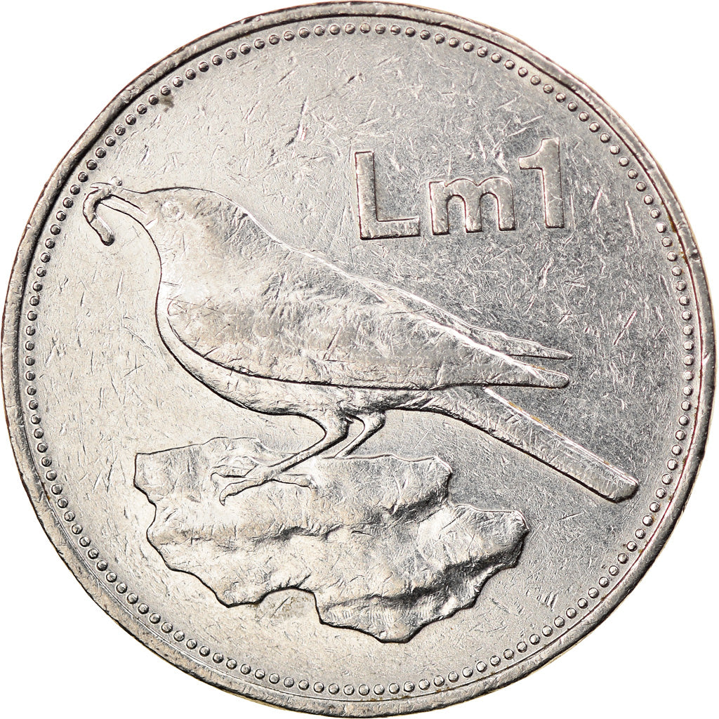 Moneda, Malta, Lira, 1986, British Royal Mint, MBC, Níquel, KM:82