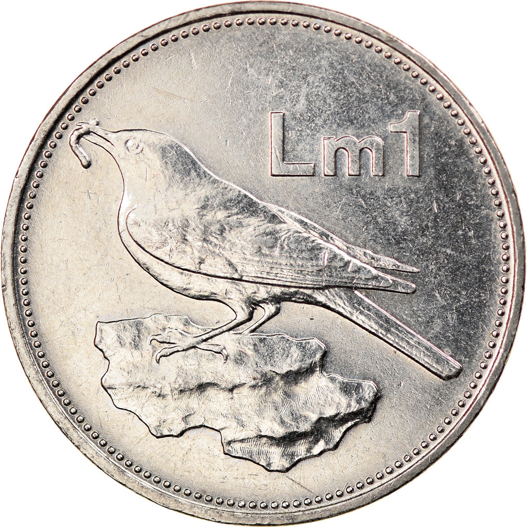 Coin, Malta, Lira, 1986, British Royal Mint, AU(55-58), Nickel, KM:82