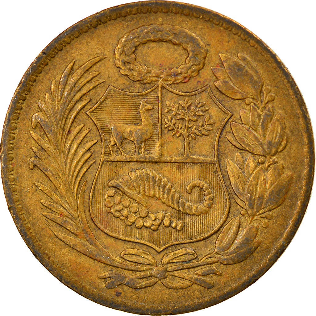 Moeda, Peru, Sol, 1963, Lima, EF(40-45), Latão, KM:222