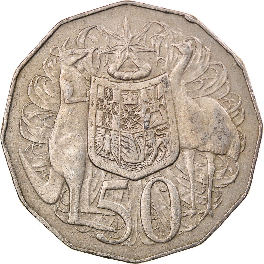 Moeda, Austrália, Elizabeth II, 50 Cents, 1978, VF(30-35), Cobre-níquel, KM:68