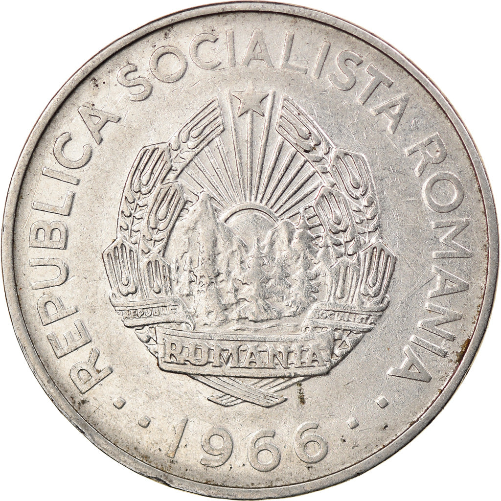 Monnaie, Roumanie, 3 Lei, 1966, TTB, Nickel Clad Steel, KM:96