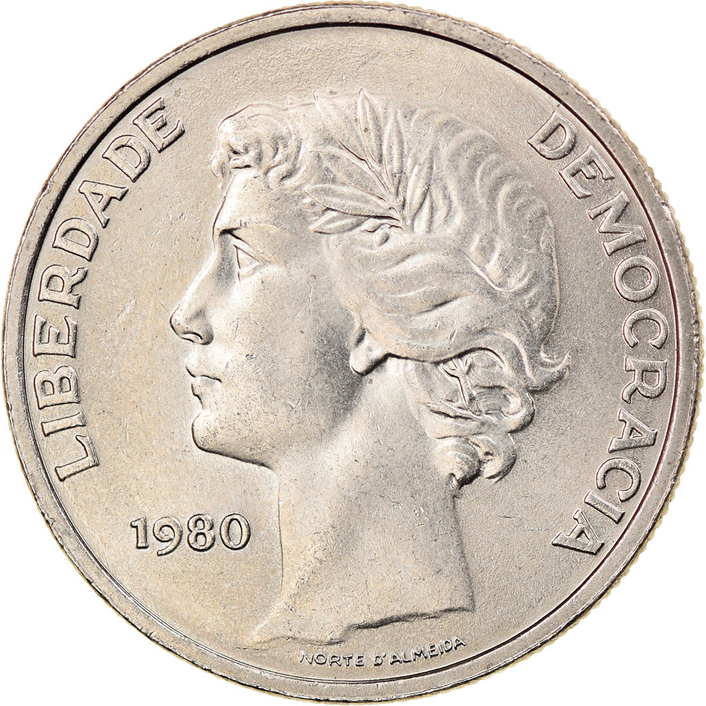 Monnaie, Portugal, 25 Escudos, 1980, SPL, Copper-nickel, KM:607a