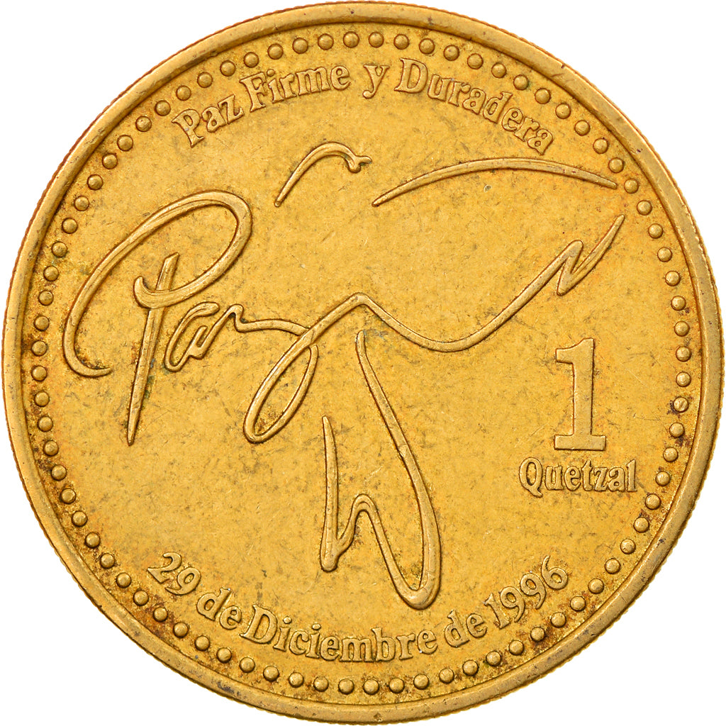 Münze, Guatemala, Quetzal, 1999, SS, Nickel-brass, KM:284