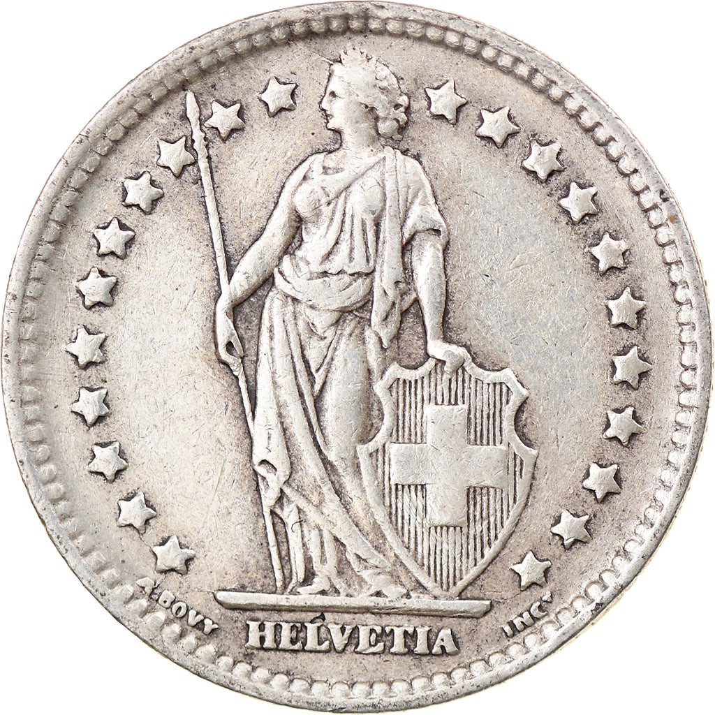Coin, Switzerland, Franc, 1944, Bern, EF(40-45), Silver, KM:24