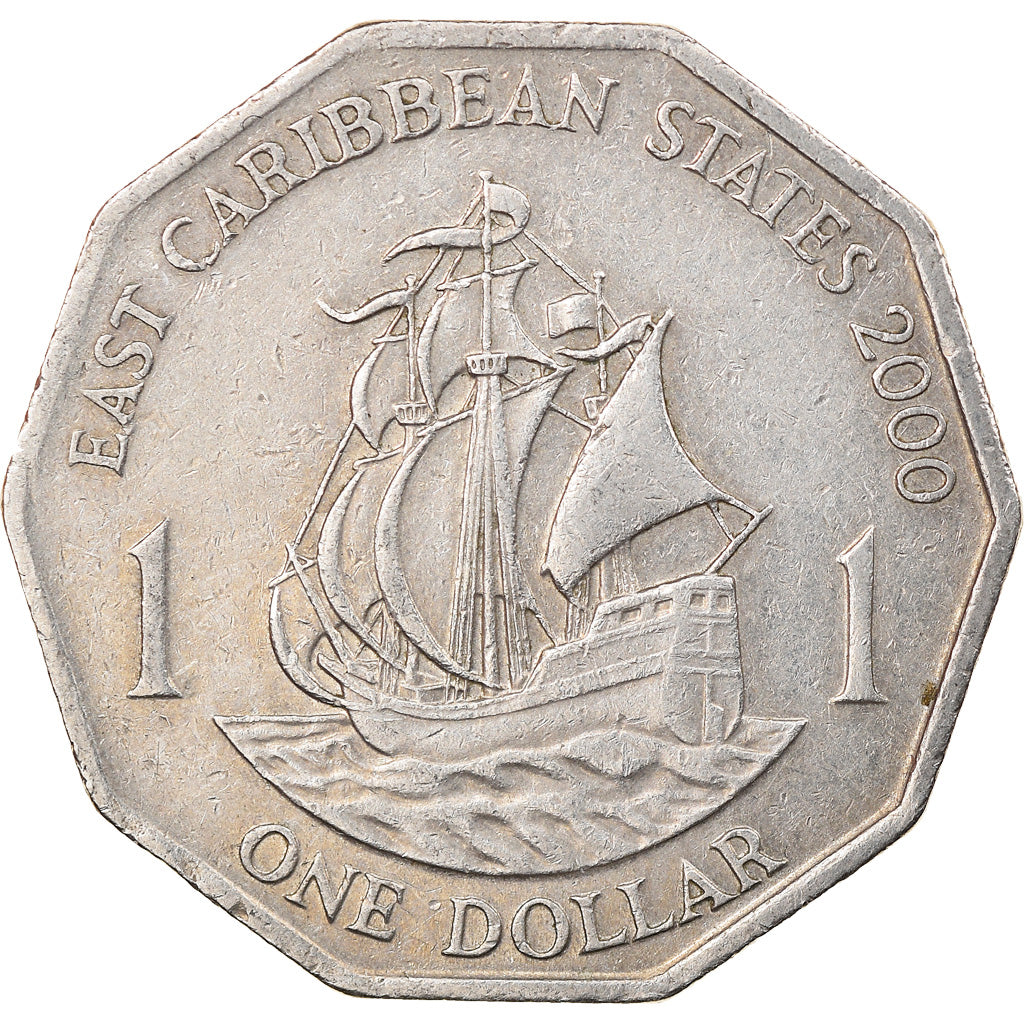 Coin, East Caribbean States, Elizabeth II, Dollar, 2000, EF(40-45)