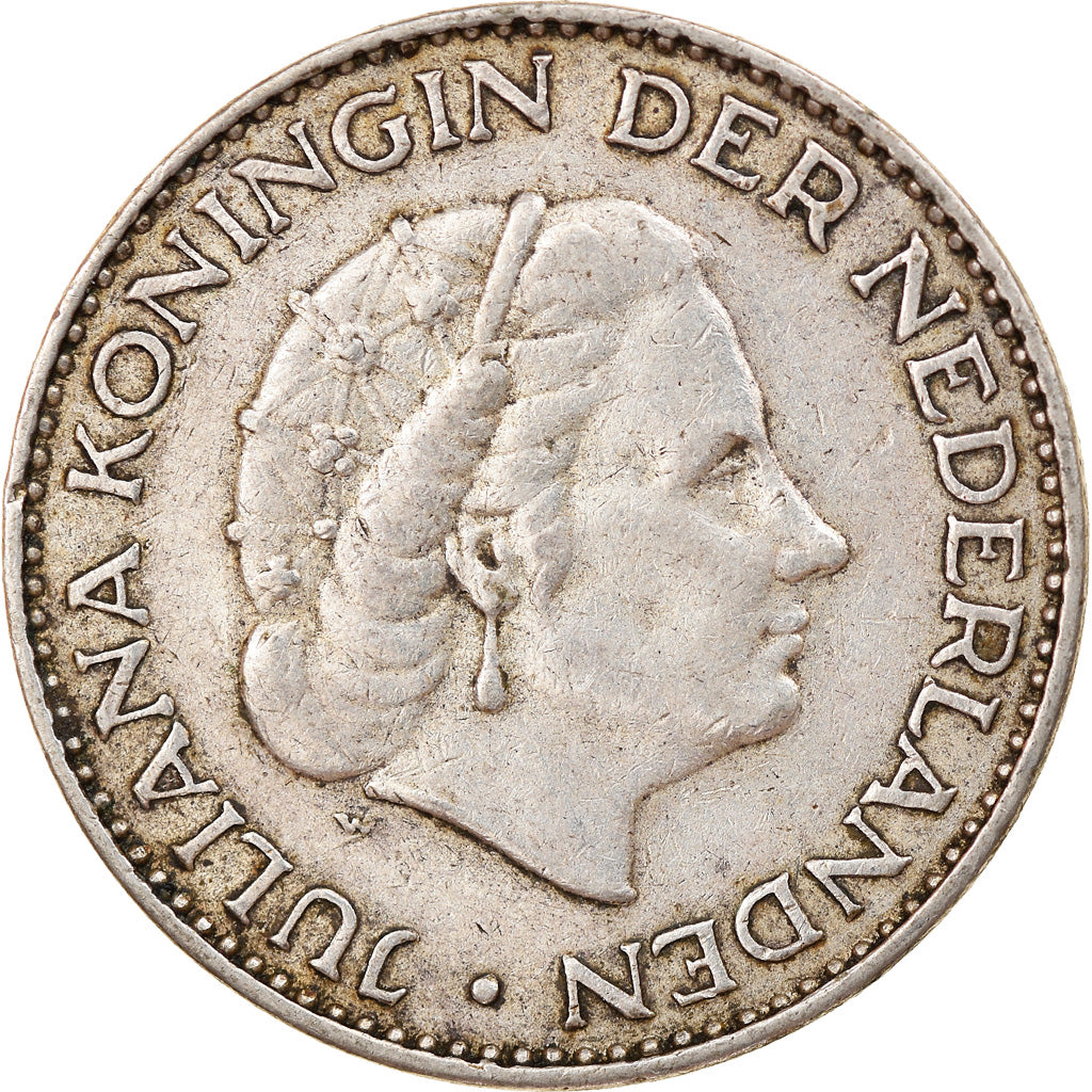 Monnaie, Pays-Bas, Juliana, Gulden, 1958, TTB, Argent, KM:184