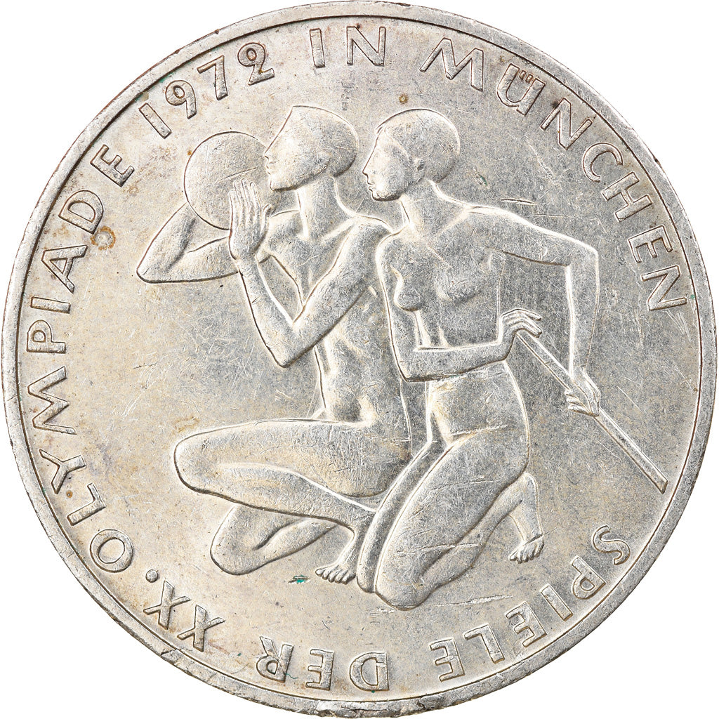 Moneta, GERMANIA - REPUBBLICA FEDERALE, 10 Mark, 1972, Munich, SPL-, Argento
