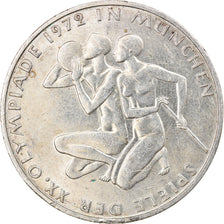 Monnaie, République fédérale allemande, 10 Mark, 1972, Munich, SUP, Argent