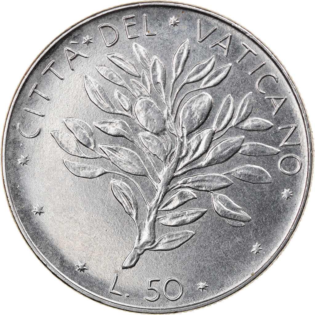 Monnaie, Cité du Vatican, Paul VI, 50 Lire, 1974, Roma, SUP, Stainless Steel