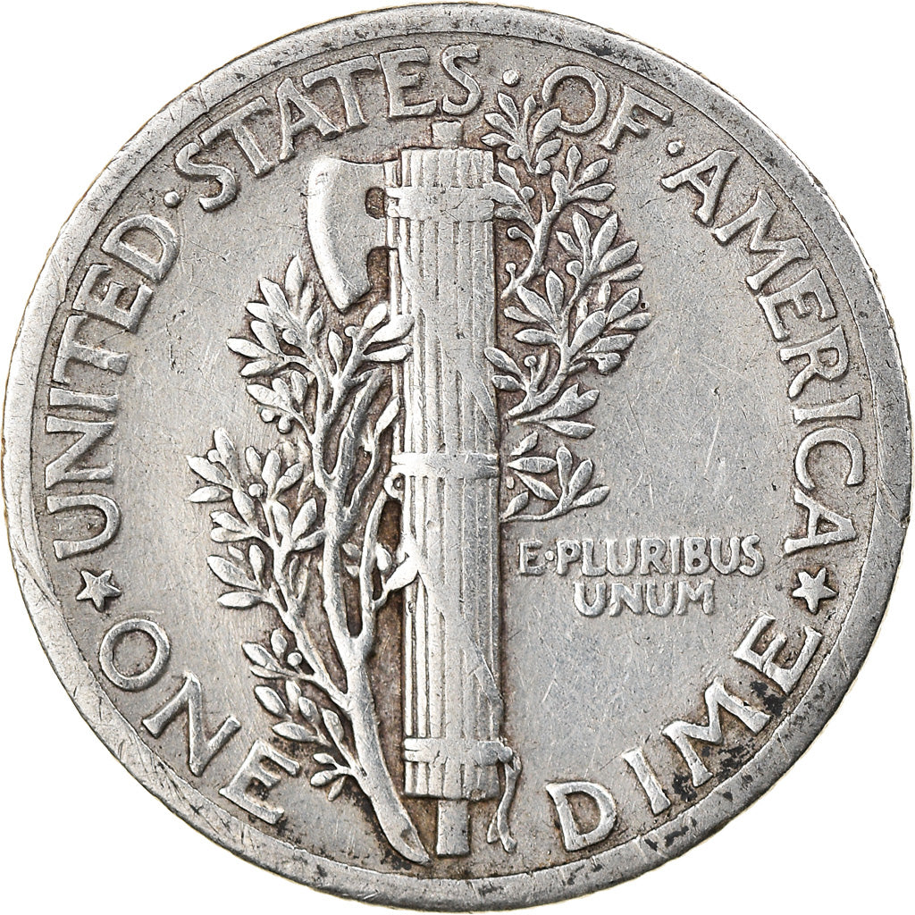 Moneta, Stati Uniti, Mercury Dime, Dime, 1935, U.S. Mint, Philadelphia, MB+